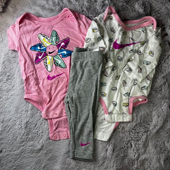 Nike Baby Girl 3 piece set size 6 months - Picture 1 of 6